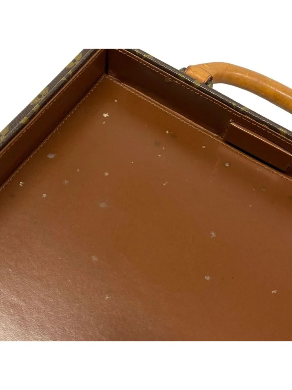 Louis Vuitton Attache Case Monogram Vertical Lock Number Handbag